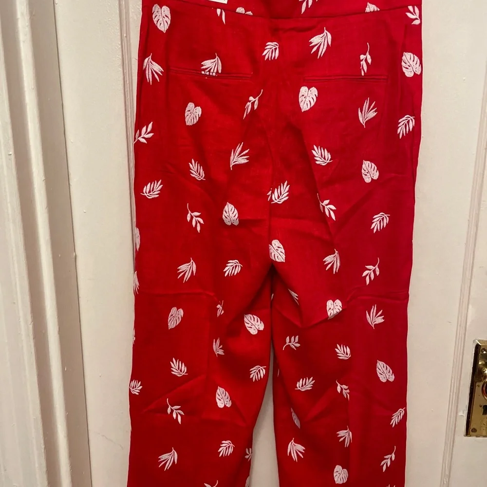 Ann Taylor the embroidered wide leg crop NWT - Picture 2 of 5